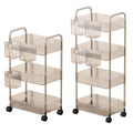 Acrylic Mobile Storage Rack with Wheels, Snack Organiser - 3 Layer - view 3