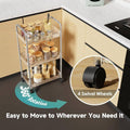Acrylic Mobile Storage Rack with Wheels, Snack Organiser - 3 Layer - view 5