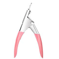Acrylic Nail Tip Cutter, U-Shaped False Nail Clipper - Pink