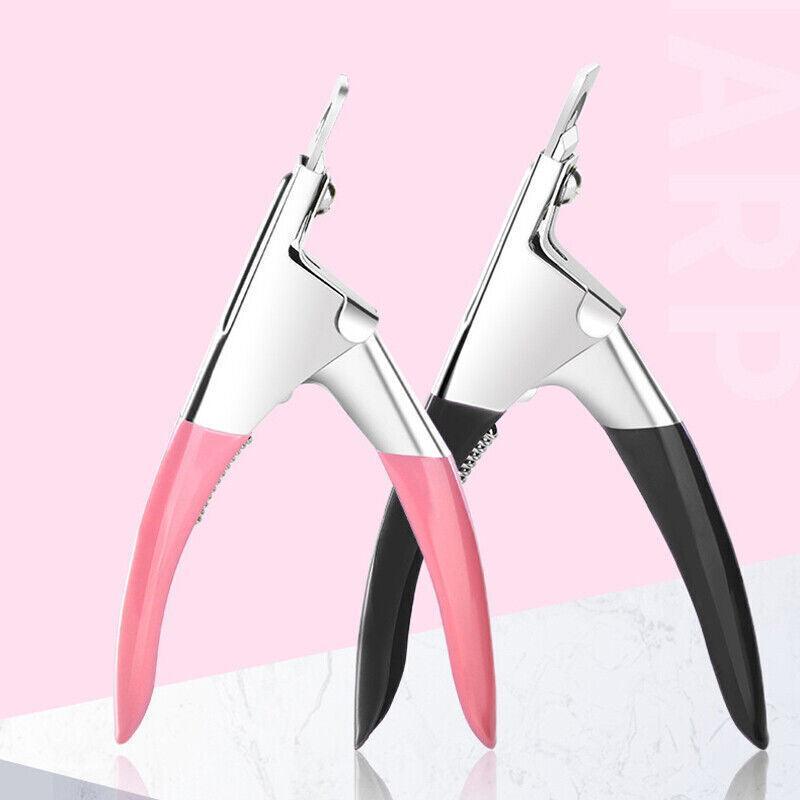 Acrylic Nail Tip Cutter, U-Shaped False Nail Clipper - Pink - view 6