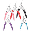 Acrylic Nail Tip Cutter, U-Shaped False Nail Clipper - Purple - view 3