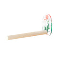 Acrylic Parrot Suction Cup Perch with Natural Pine Rod for Small and Medium Birds - view 2