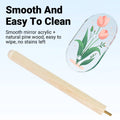 Acrylic Parrot Suction Cup Perch with Natural Pine Rod for Small and Medium Birds - view 4