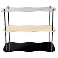 Acrylic Perfume Display Stand Desktop Organiser - Clear, Cream and Black