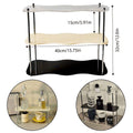 Acrylic Perfume Display Stand Desktop Organiser - Clear, Cream and Black - view 4