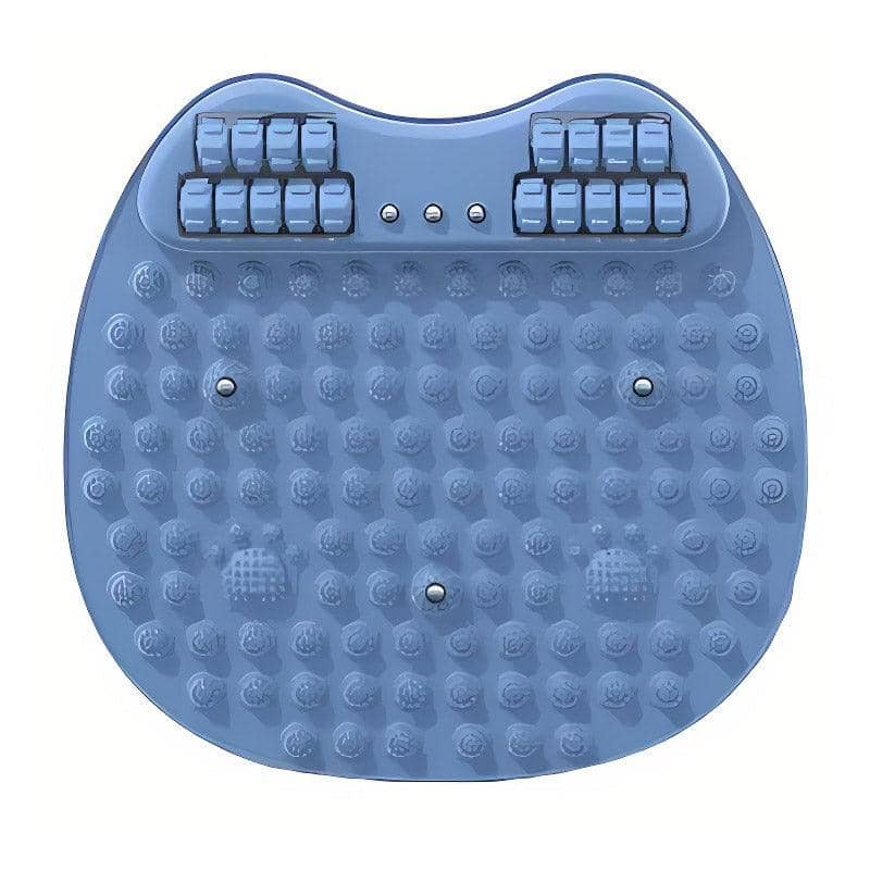 Acupressure Foot Massage Mat with Roller Points - Blue