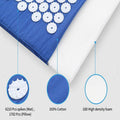 Acupressure Mat and Pillow Set with Carry Bag - Blue - view 5
