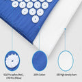 Acupressure Mat and Pillow Set with Carry Bag - Magenta - view 5