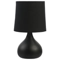 Verve Design Black Dala Table Lamp - Ceramic - 140mm x 250mm - In-line Switch - SuperSaverAU - view 2