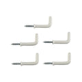 Everhang 25mm White PVC Coated Steel Square Hook - 5 Pack