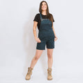 Green Hip All Women Gardener Shortalls Green Size 14 Women's Cotton