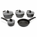 Westinghouse Five Piece Non-Stick Pot and Pan Set - Aluminium, Glass Lids, Induction Base - WH5P02AL