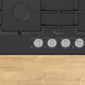 Bosch 90cm Series 8 Natural Gas Cooktop - Black Tempered Glass, FlameSelect, Home Connect - PRS9A6H40A