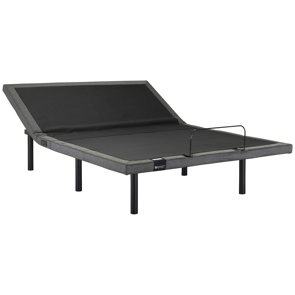 Sealy Ascent Adjustable Bed Base Queen - Dual Massage, Child Lock, SmartGUARD, Charcoal - ASC-ADJ-QUN