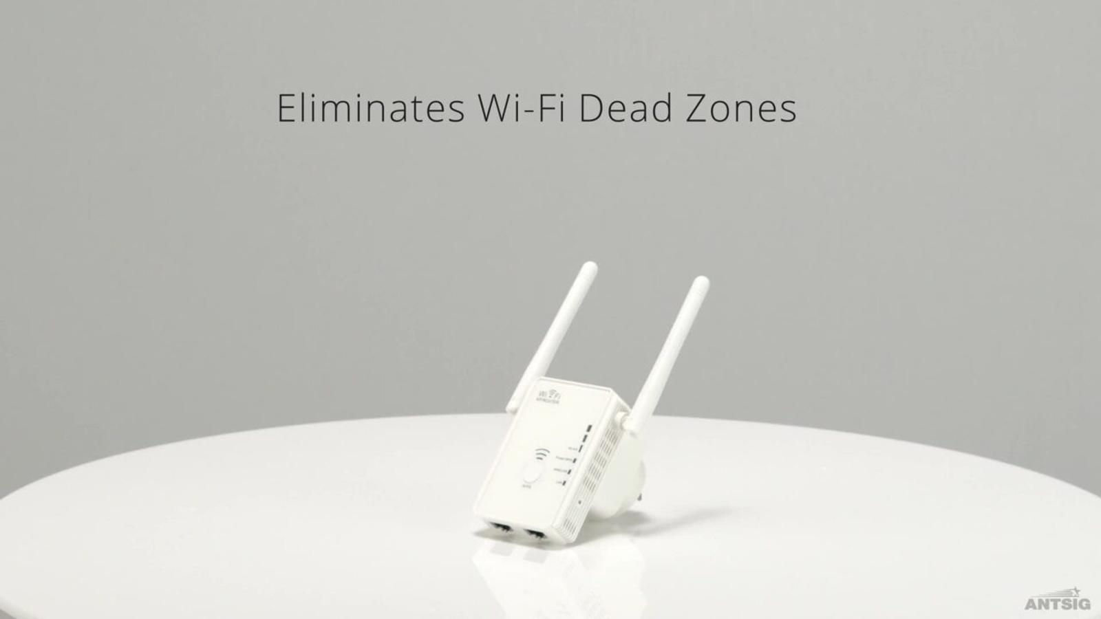 Antsig 300Mbps Wi-Fi Range Extender White WAPR03NHA