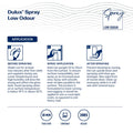 Dulux 310g White Satin Low Odour Spray Paint