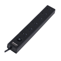 Jackson 6 Outlet Powerboard - 1.8m Lead - Black - Surge Protection - Safety Shutter Sockets - SuperSaverAU - view 4