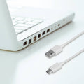 Antsig 1.2m USB-C to USB-A Cable - Durable Braided - Fast Charging - White - SuperSaverAU - view 4