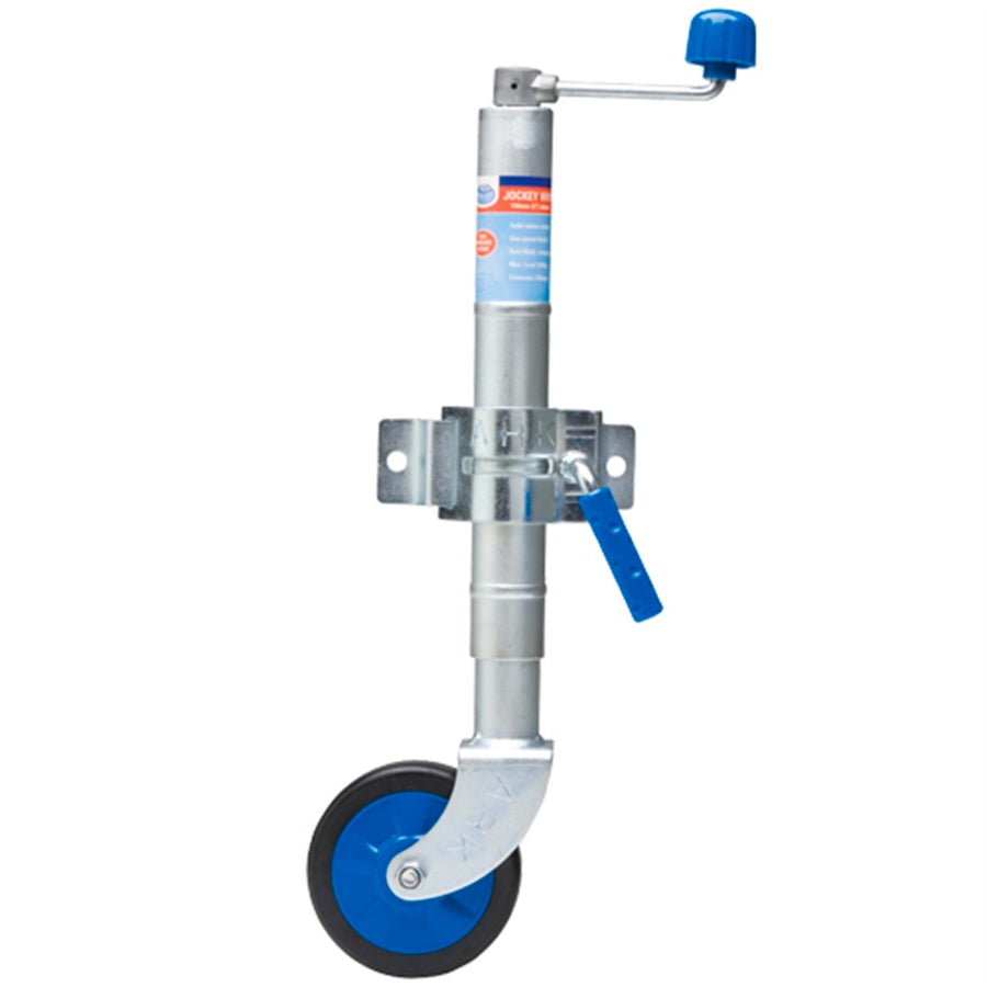 Ark 6" Auto Jockey Wheel - Rubber Wheel - Steel - Low Noise - 350kg Load - SuperSaverAU - view 1