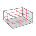 Lasertec 3DR Multi Line Laser - Self-Leveling Measurement Tool - 3 Lines - 85mm x 115mm x 110mm - SuperSaverAU - view 2