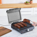 Ninja Sizzle indoor grill and flat plate - high-heat searing, 36cm non-stick plates - GR101