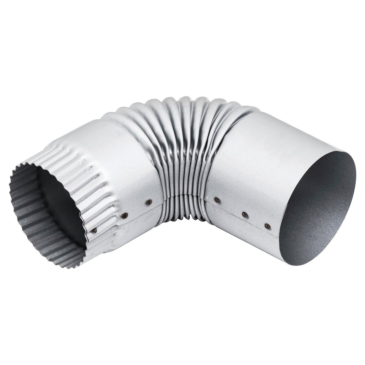Fielders 75mm Zinc Round Downpipe Elbow - 90-Degree Bend - Zinc - SuperSaverAU - view 2