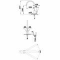Blanco Gooseneck Mixer Tap - 360-Degree Swivel Spout - Chrome - Ceramic Disk Cartridge - MIDAXL