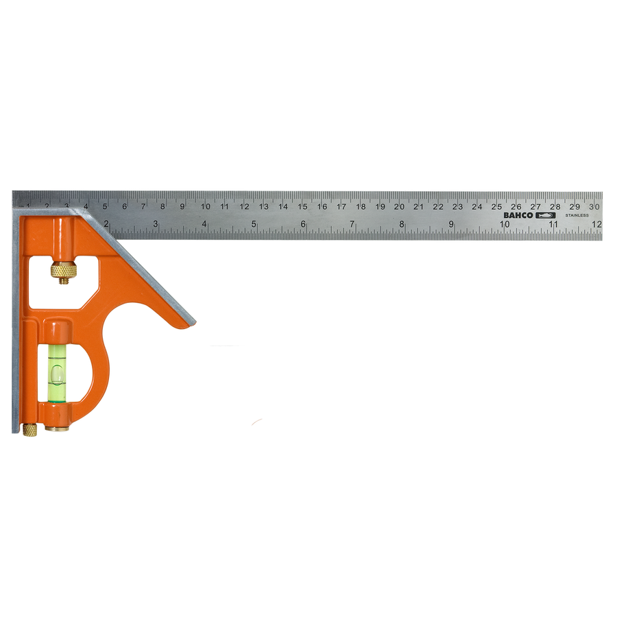 Bahco 300mm Sliding Combination Square - Metal Scriber - Accurate Marking - SuperSaverAU - view 1