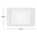 Deta Heavy Duty Rubber Brush Plate - 13mm x 75mm x 115mm - White - Cable Management - SuperSaverAU - view 4