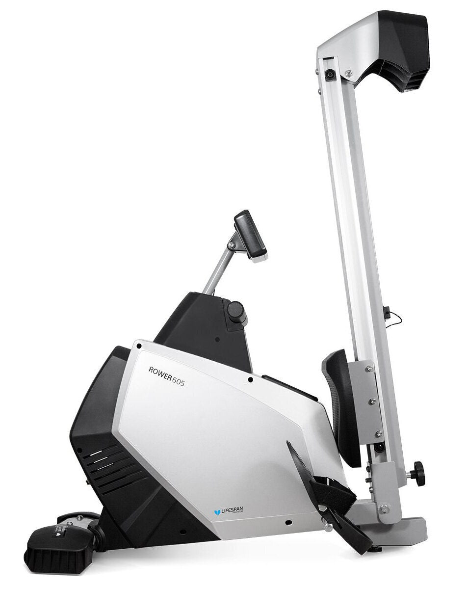 Lifespan Fitness Rowing Machine - 16 Resistance Levels, Cast Iron Flywheel, Preset Programs - ROWER605