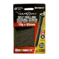 Bremick Ultrafast Trim Head Screws - 10g x 65mm - Black - 100 Pack - Stainless Steel 304 - Smooth Installation - SuperSaverAU - view 2