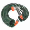 Pope 8mm x 15m Spiral Hose Set, Polyurethane Kink & UV Resistant Garden Hose