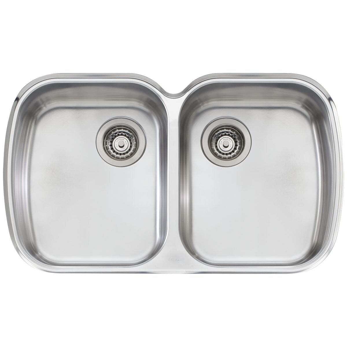 Oliveri Monet double bowl undermount sink and Essente pull out tap - 18/10 stainless steel - SS31625MO70U