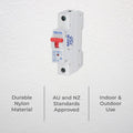 Deta 25A Miniature Circuit Breaker - 10kA Short Circuit Capacity - 1 Pole - 18mm - SuperSaverAU - view 2