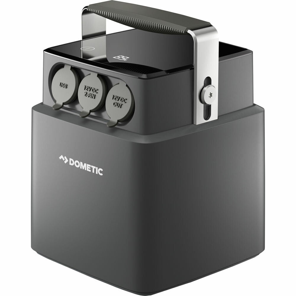 Dometic PLB40 portable lithium battery - Rapid charge, 2 x USB ports - Gun metal grey - PLB40