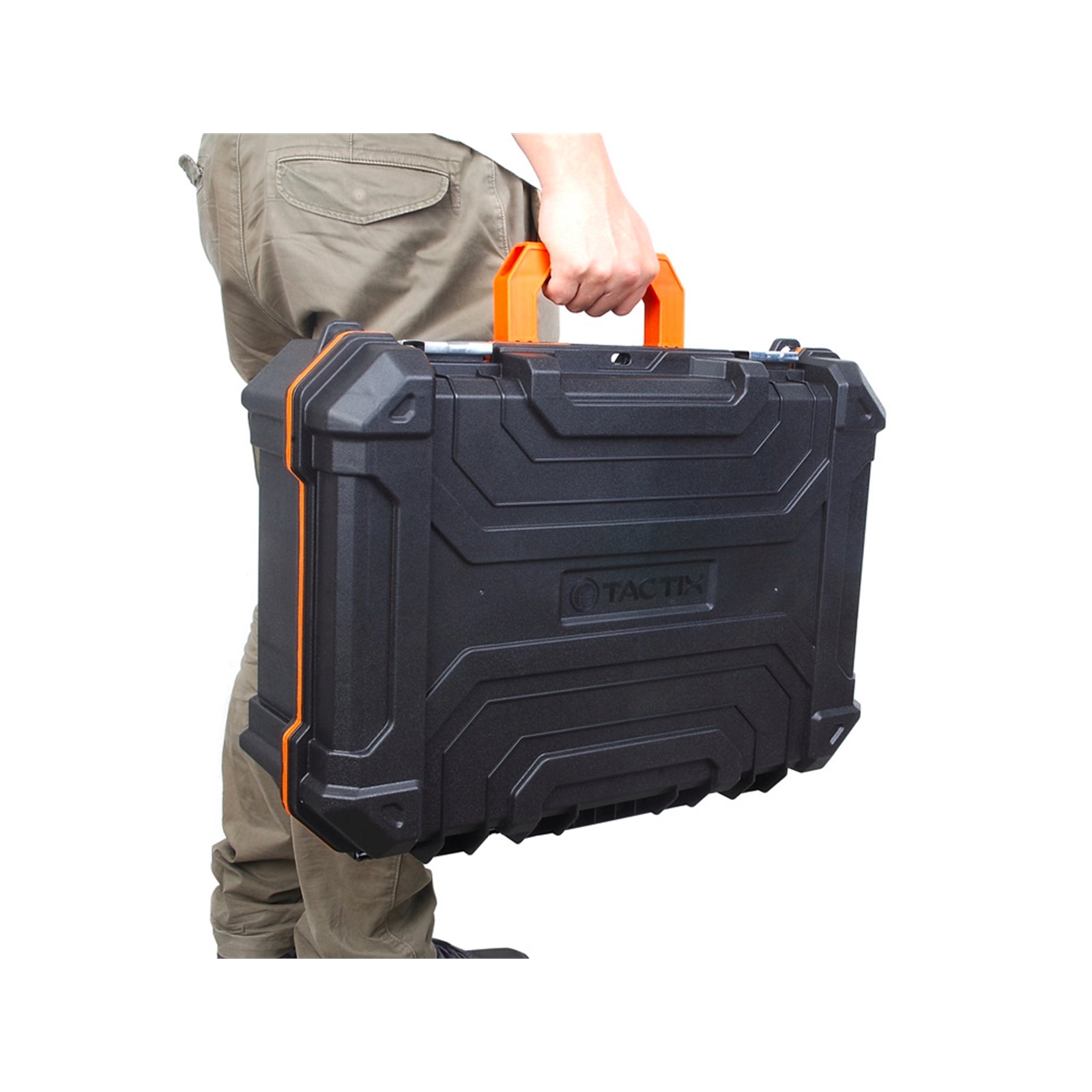 Tactix Technician Case Black/Orange Polypropylene