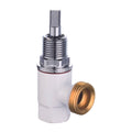 Shaw & Mason White Unstyled Washing Machine Stop - Brass