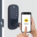 Lockwood SDL Smart Leverset Matt Black Keyless Entry with PIN, Key & Mobile Access