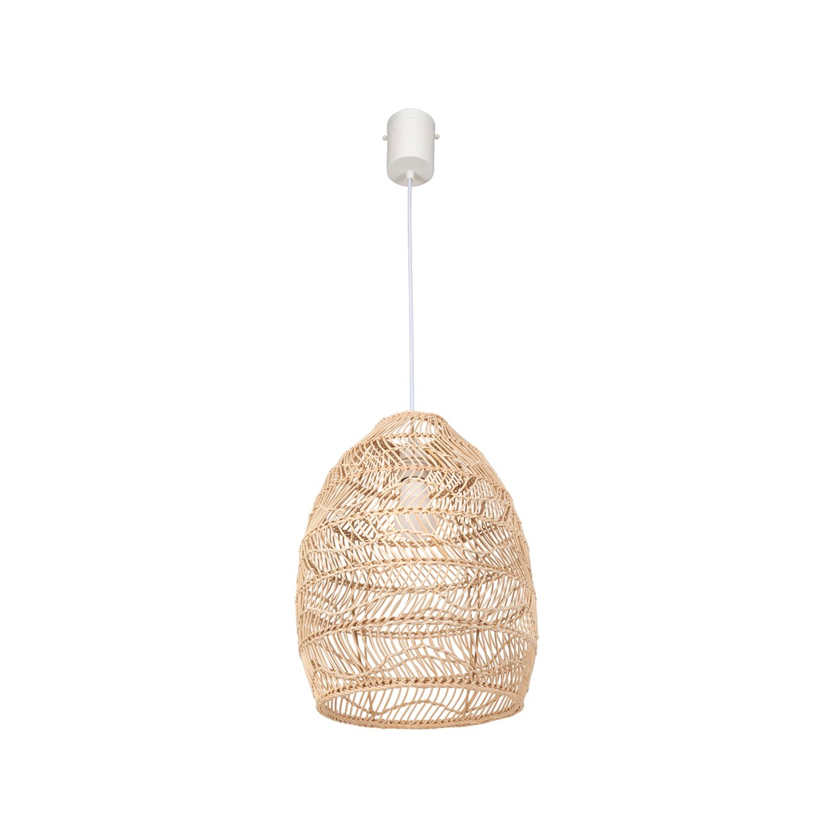 Brilliant Anji Rattan Pendant Light - 32cm - DIY Installation - Coastal Style - SuperSaverAU - view 2
