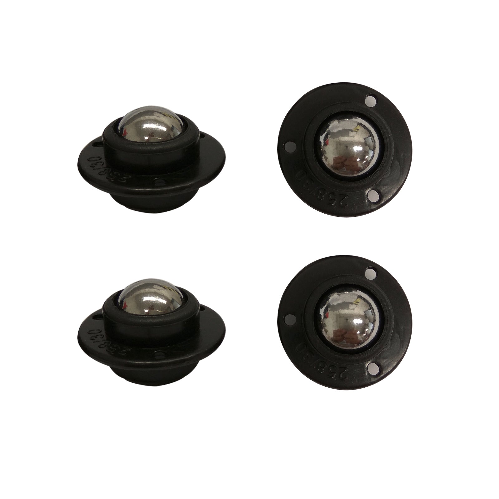 Move It 16mm Ball Transfer Castor, Nylon & Steel, Swivel - 4 Pack