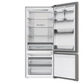 Haier 433L Bottom Mount Fridge - Satina Silver, 5.5 Star Energy, Humidity Fresh Zone - HRF420BS