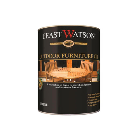 Feast Watson Outdoor Furniture Oil - Clear 1L Oil Based UV Resistant - SuperSaverAU - view 1
