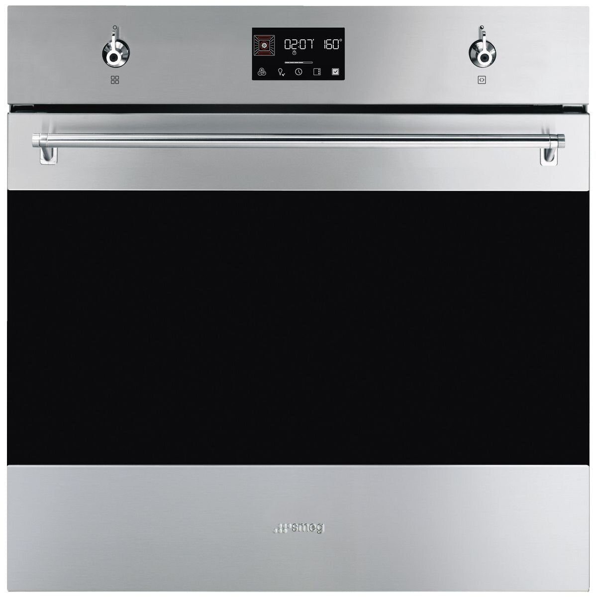 Smeg 60cm Classic Pyrolytic Oven - 68L Net, Stainless Steel, Air Fry and BBQ Modes - SOPA6302TX