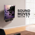 Sanus Soundbar Wall Mount, Holds Soundbars Up to 6.8kg, Horizontal, Hardware Included