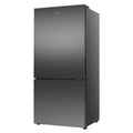 Hisense 503L EcoVision Bottom Mount Fridge - Dark Stainless Steel, 8 Star Energy, Counter Depth - HRBM503E