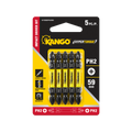 Kango Hypertorque Double Ended Impact Driver Bits 5 Pack - 59mm PH2 - Durable Performance - SuperSaverAU - view 1