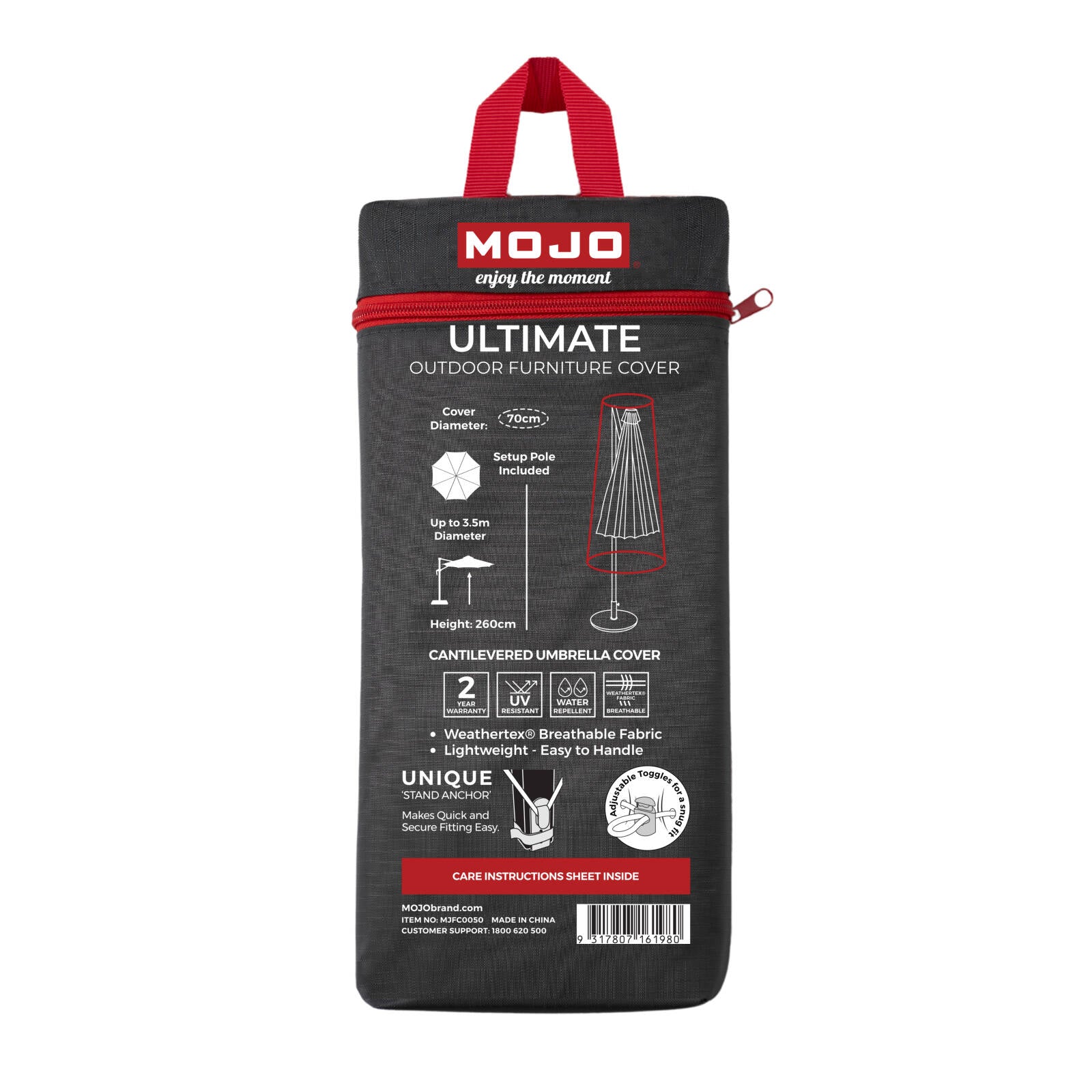 Mojo Ultimate Cantilever Umbrella Outdoor Furniture Cover, Weather & UV Resistant