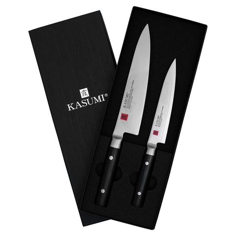 Kasumi 2 piece knife set - 15cm utility knife and 20cm chef's knife, stainless steel, Made in Japan - 78225