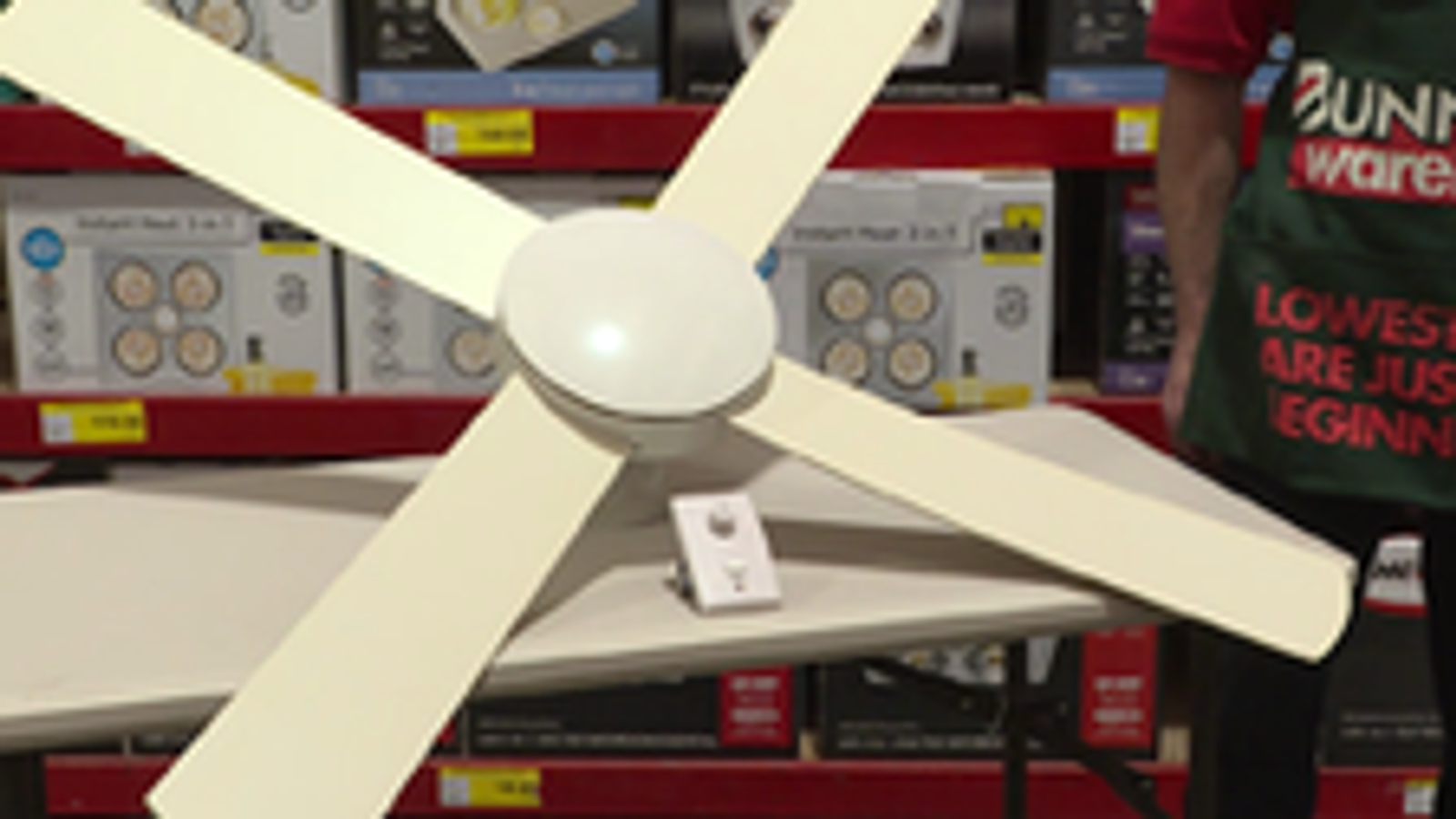 Mercator Grange 130cm 4 Blade Ceiling Fan 60W 3 Speed Reverse Indoor FC030134WH