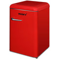 Husky 118L retro style bar fridge - red, 12L freezer compartment, adjustable shelves - HUSRET135RDHU